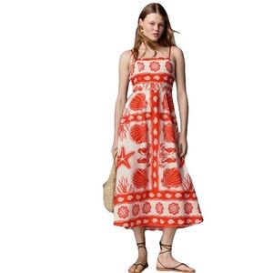 Moon River - Red and White Midi/Maxi Dress